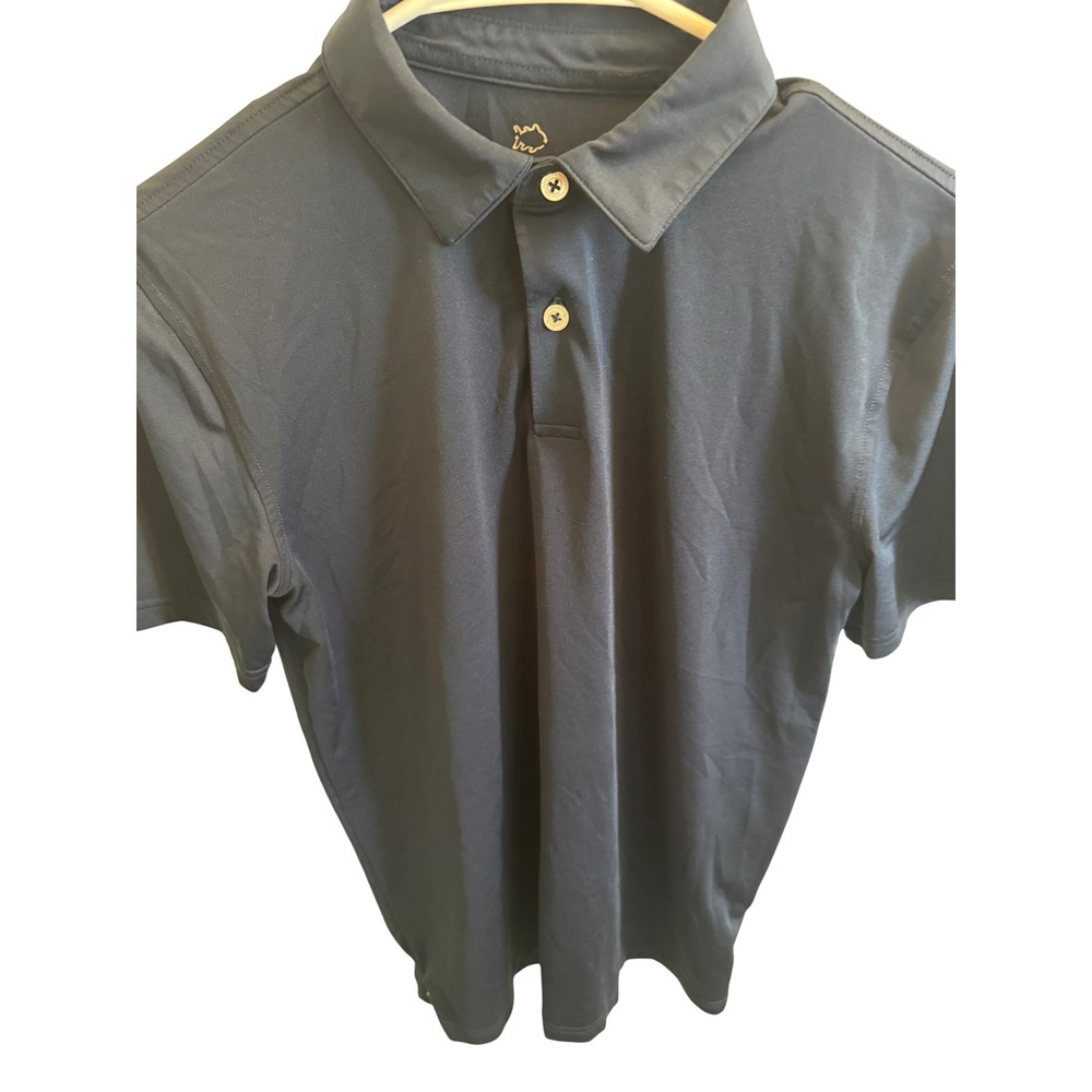 Southern Tide Boys XL 16 Performance Polo Shirt Navy Blue Short Sleeve Skipjack